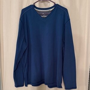 Tommy Bahama Blue V-Neck Sweater